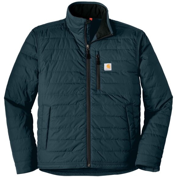 (NWT) Carhartt Mens Gilliam Zip Up Puff Coat Jacket Navy